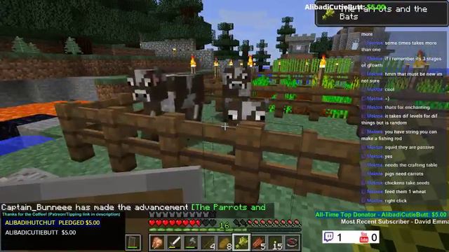 Night stream gaming - Minecraft 1.12.2 - I love farming and fishing! смотреть онлайн