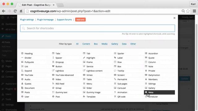 How To Make a WordPress Website - For Beginners - #18 - WordPress Shortcodes; A Brief Overlook смотреть онлайн