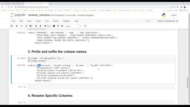 How to rename columns of Pandas DataFrame смотреть онлайн