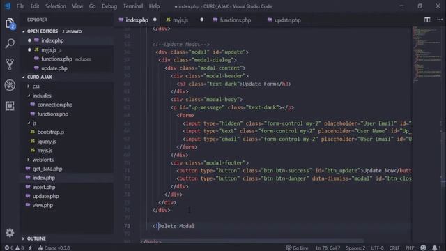 Insert Update Delete in Php With Ajax Jquery 04 of 04 смотреть онлайн