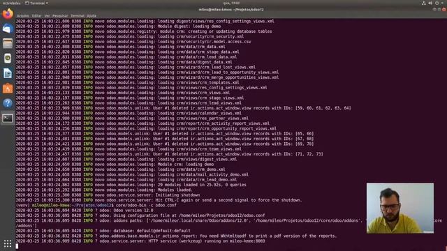 Instalando e Atualizando módulos Odoo смотреть онлайн
