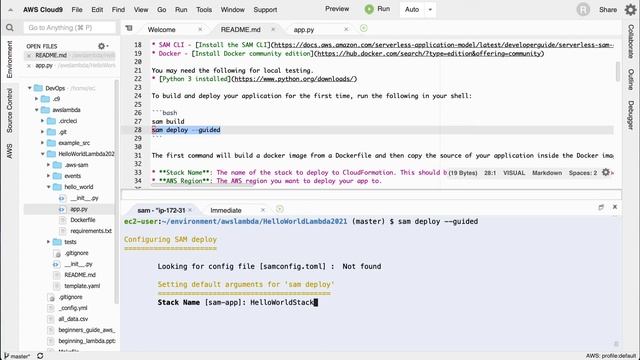 AWS Lambda Hello World смотреть онлайн