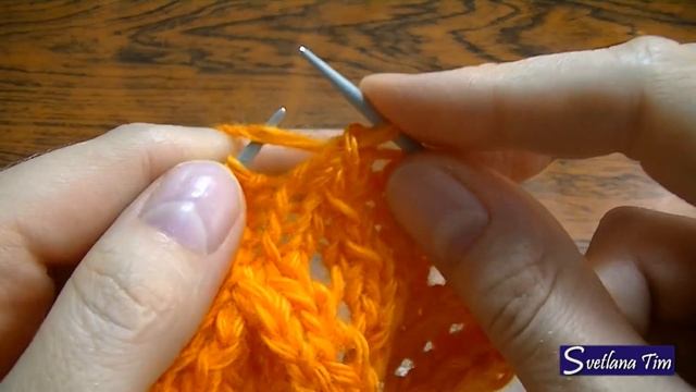 Узор АЖУРНЫЕ ДВОЙНЫЕ РОМБЫ. Вязание спицами # 95 смотреть онлайн