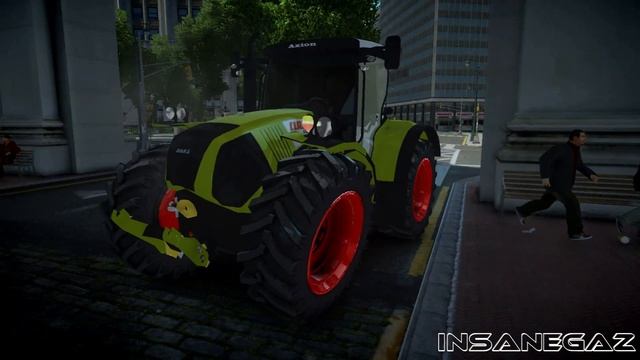 GTA IV Ford Transit RAC and Tractor Class AXION850 Crash Testing смотреть онлайн