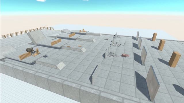 Race Obstacle Course Animal Revolt Battle Simulator смотреть онлайн