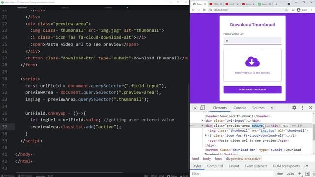 Download Any YouTube Video Thumbnail using HTML CSS JavaScript & PHP смотреть онлайн