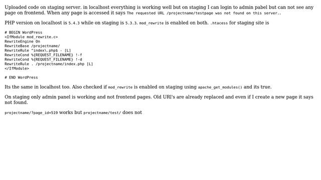 Wordpress: Wordpress Page Not Found if Permalink Settings is Postname смотреть онлайн