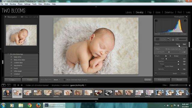 How to edit newborn photos in Lightroom in less than 1 minute! смотреть онлайн