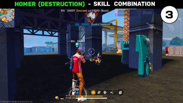 Homer best skill combination 2024 | Best character combination for free fire смотреть онлайн