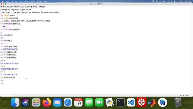 Python tutorial using its #math and #statistics modules. смотреть онлайн