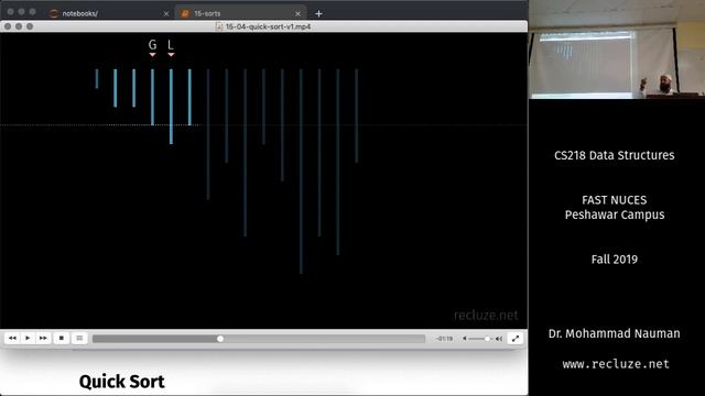 Data Structures with Python 15 - Selection Sort, Quick Sort (Urdu) смотреть онлайн