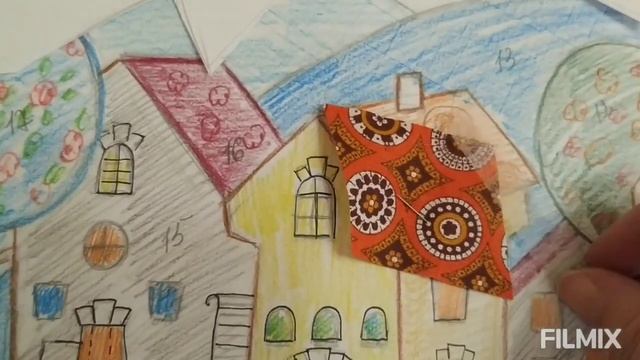 текстильная аппликация домики ?? смотреть онлайн