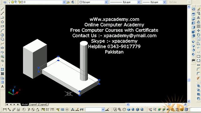 Lesson 87: Solid edit in Autocad 3D | Union Command in Autocad 3D | Separate Command In Autocad 3D смотреть онлайн