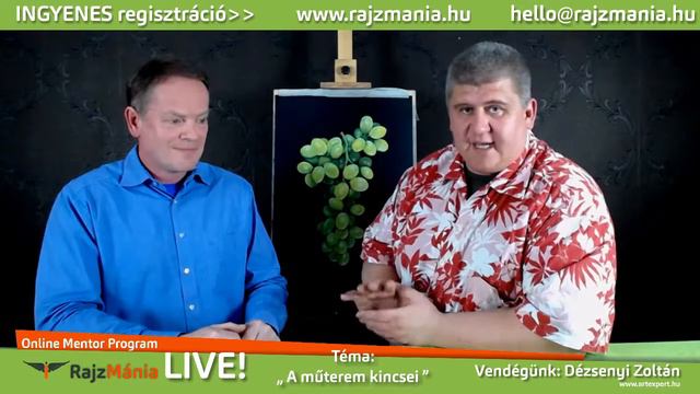 RajzMánia Live! Dézsenyi Zoltán - A Műterem Kincsei