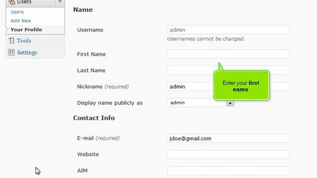 How to edit your profile in WordPress смотреть онлайн