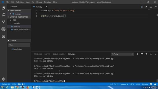 Working With Python String Methods смотреть онлайн