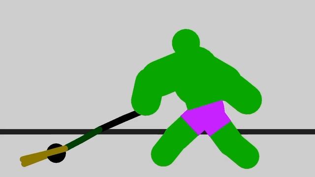 Hulk vs. Loki (puny god) – Stick Nodes Animation смотреть онлайн