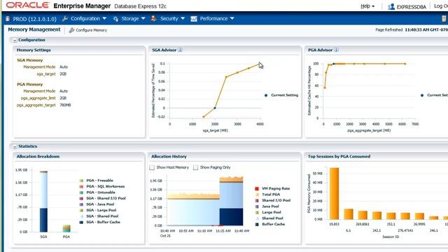Configure Memory with EM Express 12c смотреть онлайн