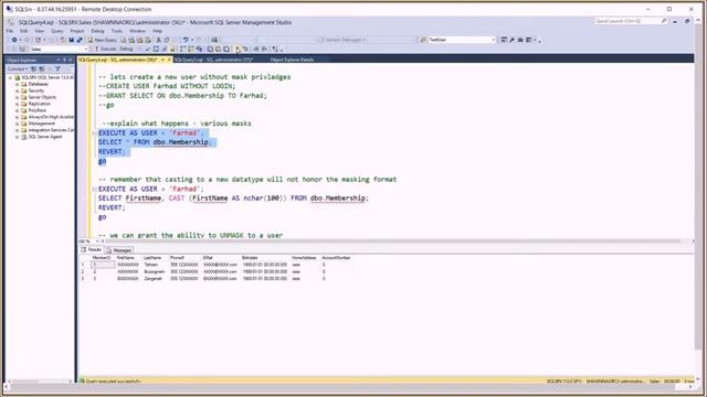 SQL Server 2016 Dynamic Data Masking - Persian смотреть онлайн