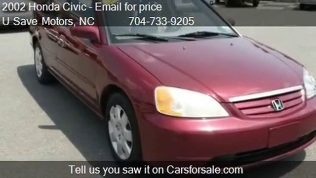 2002 Honda Civic EX 4dr Sedan for sale in Charlotte, NC 2822 смотреть онлайн