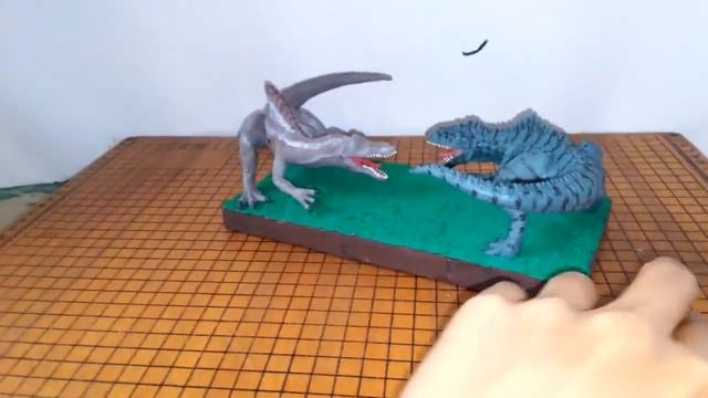 Dinosaur battles with Clay/Plastilina. Jurassic Park/Jurassic World. смотреть онлайн