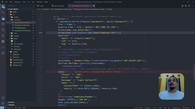 PHP PASETO - CONOTH PENGGUNAAN PADA REST API смотреть онлайн