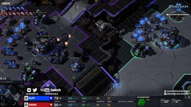 ДЕРЖИСЬ КАК RUFF: Заоблачный уровень креатива и ДоКонцаГейминга от любимца публики в StarCraft II смотреть онлайн