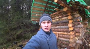 ПЕРВАЯ НОЧЬ В ИЗБЕ | Доделываю пол | Установил печь