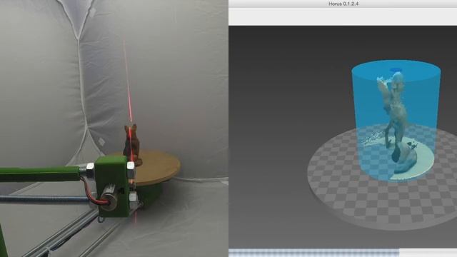 Home made BQ Ciclop Scanner - Logitech C250 смотреть онлайн