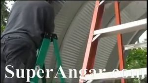 Монтаж ангара. Бескаркасные ангары. Самостоятельная сборка сборно-разборного ангара