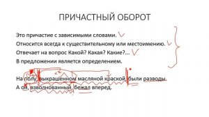 ЕГЭ. ОГЭ. ВПР. ПРИЧАСТНЫЙ И ДЕЕПРИЧАСТНЫЙ ОБОРОТ