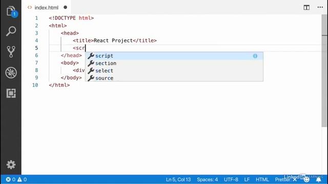 4.Add React to an HTML page смотреть онлайн