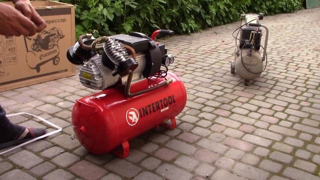 Обзор и розпаковка Компрессора INTERTOOL PT0007 2 смотреть онлайн
