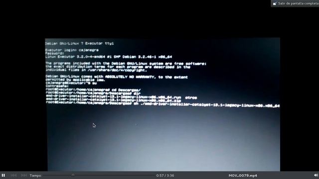 Programas en Debian - Instalación del Controlador ATI privativo смотреть онлайн