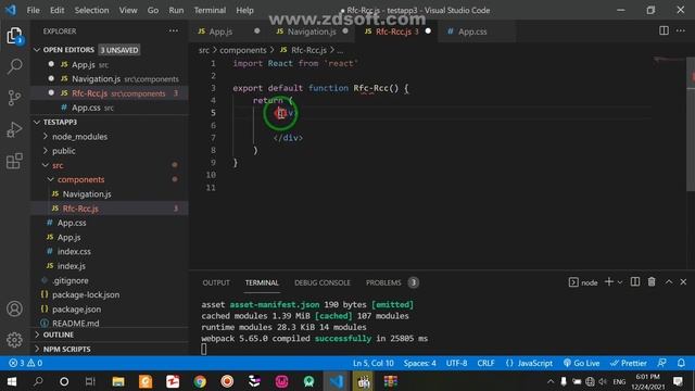 React js Jsx Rfc and Rcc usage смотреть онлайн