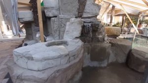 Первый Запуск Водопада Из Арт Бетона.  Искусственный камень. Water master. Stone imitation/