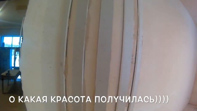 Гипсовая колонна по сетчатому каркасу. Часть 2. Первая часть в описании смотреть онлайн