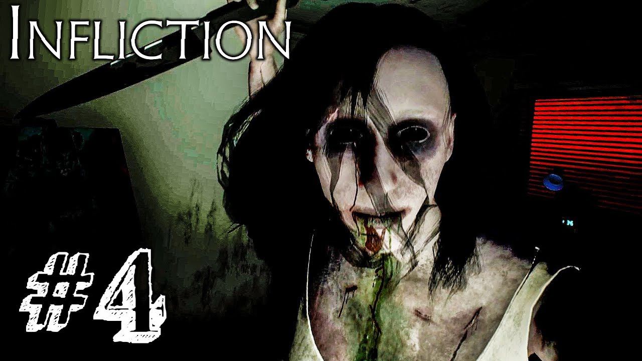 ОТ НЕЁ НЕ УБЕЖАТЬ! ► Infliction Прохождение #4 ► ИНДИ ХОРРОР ИГРА