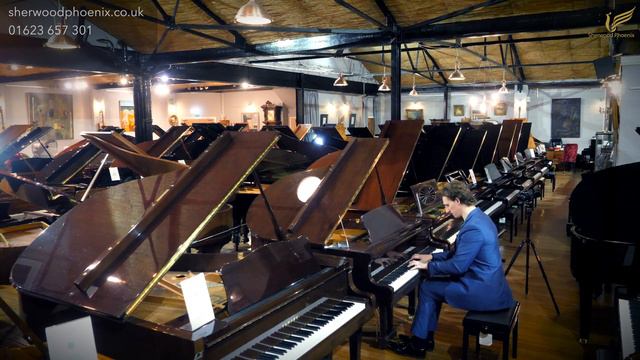 Steinbach GP142 Mahogany Grand Piano | Comparison Demonstration Sherwood Phoenix смотреть онлайн