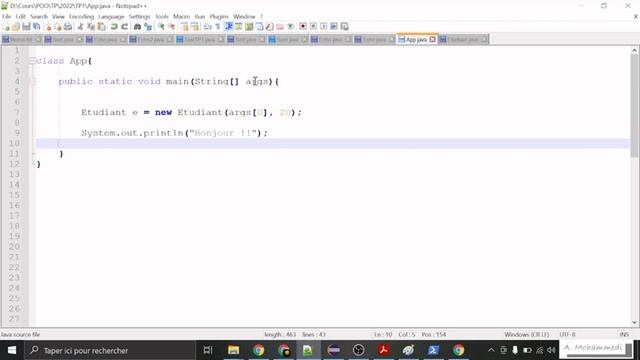 10- Utilisation des arguments de la méthode main en JAVA en ligne de commande смотреть онлайн