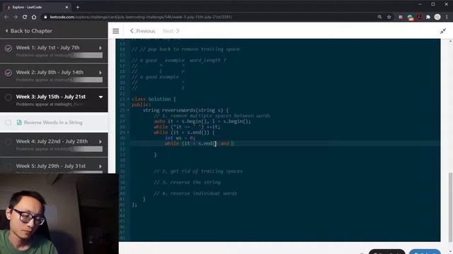 Leetcode 151 Reverse Words in a String смотреть онлайн