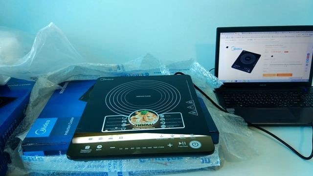 Алиэкспрес Индукционная Плитка Midea MC-IN2102 2100 Вт смотреть онлайн