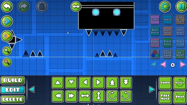 Делаю уровень в Geometry Dash смотреть онлайн