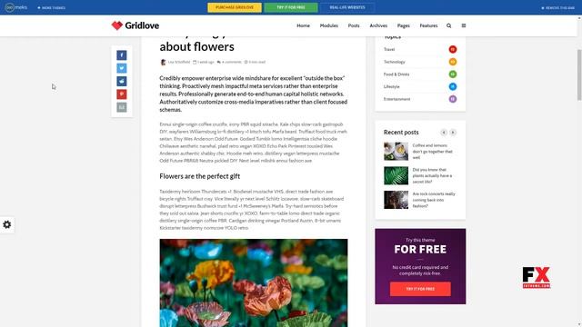 Gridlove - Creative Grid Style News and Magazine WordPress Theme смотреть онлайн