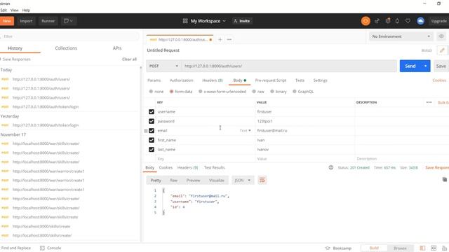 DRF + Djoser часть 1. Регистрация, авторизация по токенам, получение и изменение данных пользовател