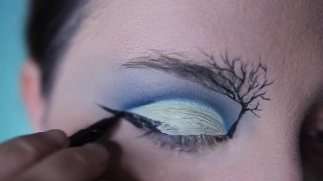 HAPPY HALLOWEEN | Halloween Eye Art Makeup Tutorial | RawBeautyKristi смотреть онлайн