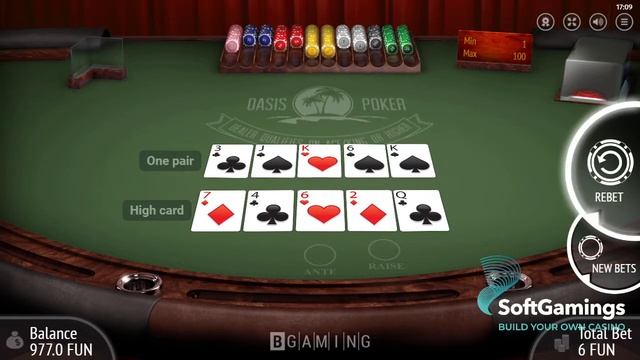 BGaming - Oasis Poker - Gameplay Demo смотреть онлайн