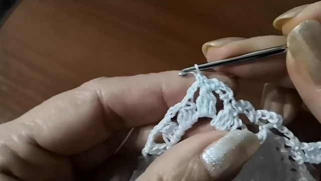 САЛФЕТКА крючком для начинающих 2Часть с 17-28ряд. смотреть онлайн