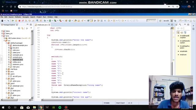 Experiment 7:Exception Handling In java смотреть онлайн