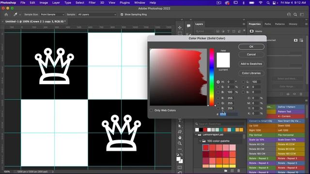 Inverse Checker Pattern Photoshop Tutorial смотреть онлайн
